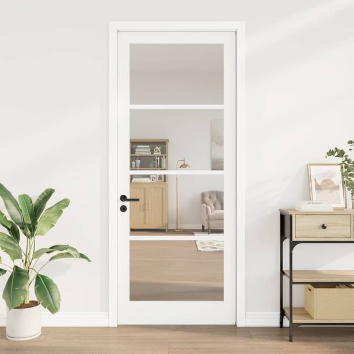 vidaXL Ușă Interior cu Sticlă &quot;ORKDAL&quot; Alb 93x232x4 cm