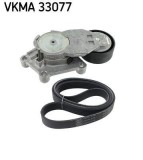 Set curea transmisie cu caneluri Citroen C1; Mazda 5; Peugeot 107; Toyota Aygo Motor 1.0 GPL, 1.4 D-4D, 1.4 D-4D, 1.4 HDi, 1.6 CD, lungime 966 mm,