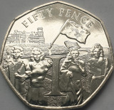 50 pence 2020 Isle of Man / Insula Man, Celebrations on the Isle of Man, unc, Europa