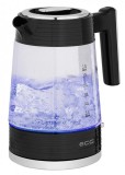 Cumpara ieftin Fierbator electric ECG RK 1750 Stripe, 2200 W, 1.7 litri, sticla borosilicata, elemente din otel inoxidabil