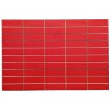 Placa Decorativa 30X45Cm, D. Cutting Mer 7767 Rosu