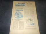 REVISTA PROGRAMUL LOTO PRONOSPORT 8 OCTOMBRIE 1985