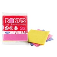 Set 3 Lavete Universale BONUS , Multicolor,36x36 cm, B163