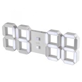 Ceas desteptator digital LED 3D alb 128mm 5V USB telecomanda Home LTC 05