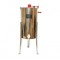 Centrifuga manuala apicola, extractor miere din inox cu 3 rame