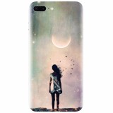 Husa silicon pentru Apple Iphone 8 Plus, Alone Woman Cgi Hd K