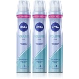 NIVEA Volume Care fixativ pentru volum maxim 3 x 250 ml