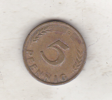 bnk mnd Germania 5 pfennig 1949 G foto