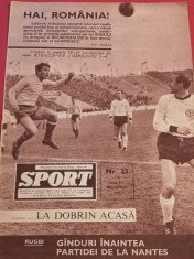 Revista SPORT nr. 23/decembrie 1967 (prezentare echipa de fotbal FC ARGES) foto