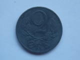 2 ORE 1942 DANEMARCA-zinc, Europa