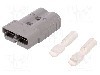 Conector alimentare DC, 0,6kV, 2 pini, seria SB&reg; 350, {{Dimensiune pin}}. ANDERSON POWER PRODUCTS - 6320G1