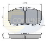 Set placute frana,frana disc IVECO DAILY V autobasculanta (2011 - 2014) COMLINE CBP01034