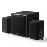 BOXE EDIFIER 2.1, RMS: 110W (2 x 20W, 1 x 70W), bluetooth, telecomanda wireless, volum, bass, treble, optical, coaxial, black, &quot;M601DB-BK&quot; (timbru ver