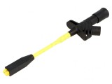 Clips de măsurare crocodil 20A, negru, 1000V, 4mm, 50m&Omega;