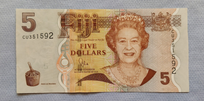 Fiji - 5 Dollars / dolari ND (2007-2012) Elizabeth II