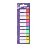 Etichete Indexare Strigo cu rigla 10x20 file, 10 culori Neon, 45x12mm