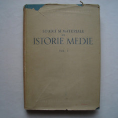 Studii si materiale de istorie medie. Vol. I, 1956