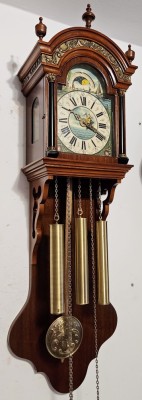 Ceas de perete cu pendul si 3 greutati Hermle-Westminster foto