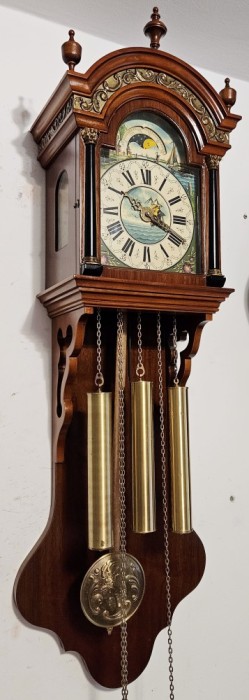 Ceas de perete cu pendul si 3 greutati Hermle-Westminster