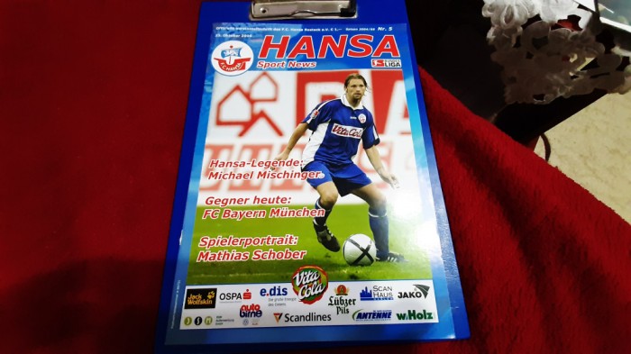 program FC Hansa Rostock - Bayern Munchen