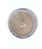 Moneda Argentina 1 peso 1994, stare buna, curata