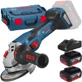 Bosch GWS 18V-15 C BITURBO + 1600A019S0 - Polizor unghiular 125 mm + Set 2 acumulatori si incarcator Li-Ion 18 V 4 Ah
