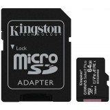 Card Memorie microSDXC Kingston Canvas Select Plus Android A1, 64Gb, Clasa 10 / UHS-1 U1, Cu Adaptor SDCS2/64GB