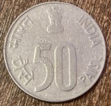 C50 - Moneda foarte veche - India - 50 paise - 1996