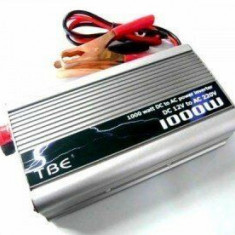 PROMOTIE! INVERTOR AUTO DE PUTERE MARE 1000 WATT,FACE DIN 12V -220V LA AUTO,NOU!