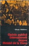 Opinia publica internationala despre dictatul de la Viena - Olimpiu Matichescu