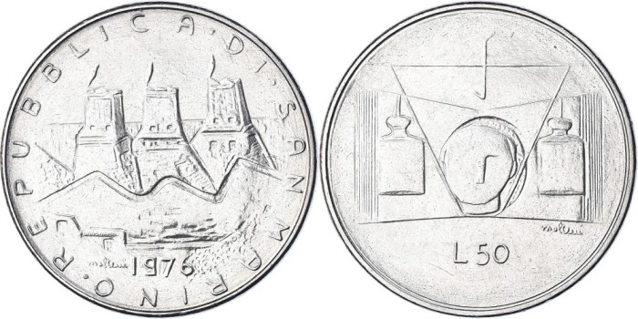 San Marino 1976 - 50 lire UNC