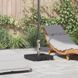 vidaXL Bază cu roți pentru parasol cu m&acirc;nere Granit Negru 29 kg Pătrată