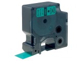 Bandă Verde 19mm x 7m cu Text Negru