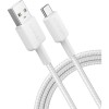 Cablu Date si Incarcare USB-A - USB-C Anker 322, 18W, 0.9m, Alb A81H5G21