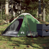 VidaXL Cort de camping cupolă pentru 2 persoane, verde, impermeabil