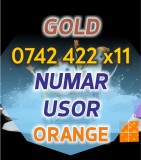 Numar VIP Orange - 0742.422.x11 - Platina Usor aur cartela numere usoare cartele