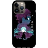 Husa compatibila cu Apple iPhone 14 Pro model Hero Tanjiro, Silicon, TPU, Viceversa, Transparent, Carcasa
