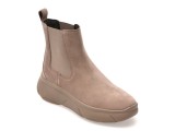 Ghete GEOX gri, D56NHB, din piele intoarsa