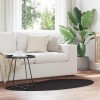 VidaXL Covor Negru 80 x 150 cm Poliester 4103747