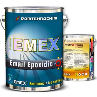 Pachet Email Epoxidic &amp;ldquo;Emex&amp;rdquo; - Negru - Bid. 4 Kg + Intaritor - Bid. 0.70 Kg foto