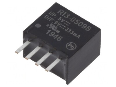 Convertor DC/DC 3W 4,5-5,5V la 9V 333mA SIP4 foto