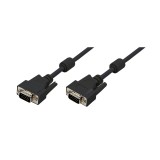 CABLU video LOGILINK, VGA (T) la VGA (T), 1.8m, dublu ecranat, negru, &amp;quot;CV0001&amp;quot; (timbru verde 0.18 lei)