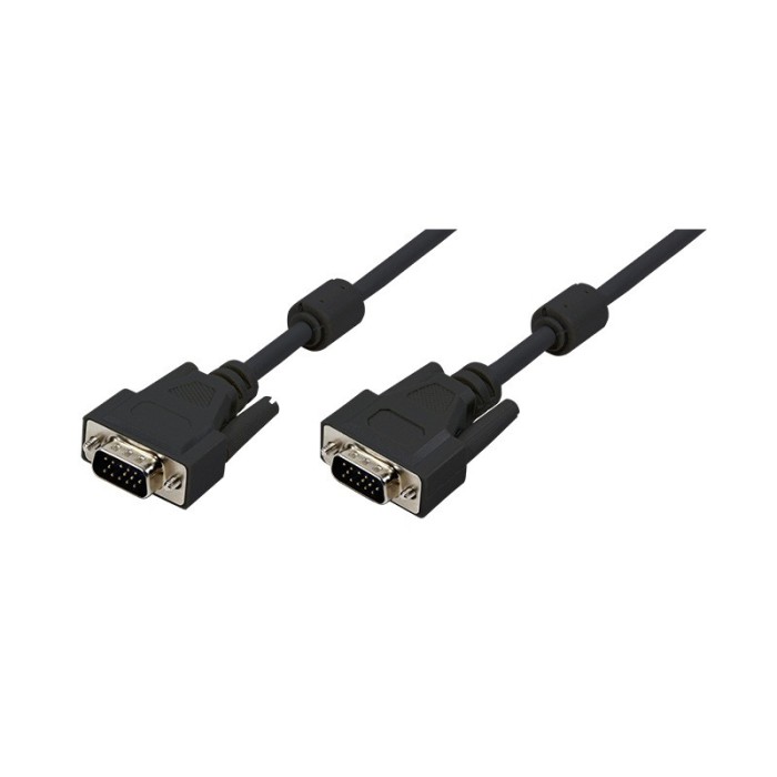 CABLU video LOGILINK, VGA (T) la VGA (T), 1.8m, dublu ecranat, negru, &quot;CV0001&quot; (timbru verde 0.18 lei)