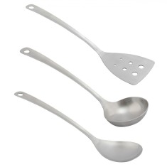 Set Ustensile Bucătărie, 3 Bucăți, Metal, Lungime 30 cm, Lățime 8 cm