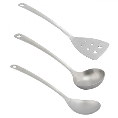 Set Ustensile Bucătărie, 3 Bucăți, Metal, Lungime 30 cm, Lățime 8 cm foto