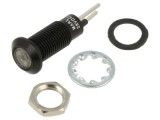 Lampă LED roșie plată MARL 24-28V &Oslash;6,35mm IP67 2 pini cod 612-301-23