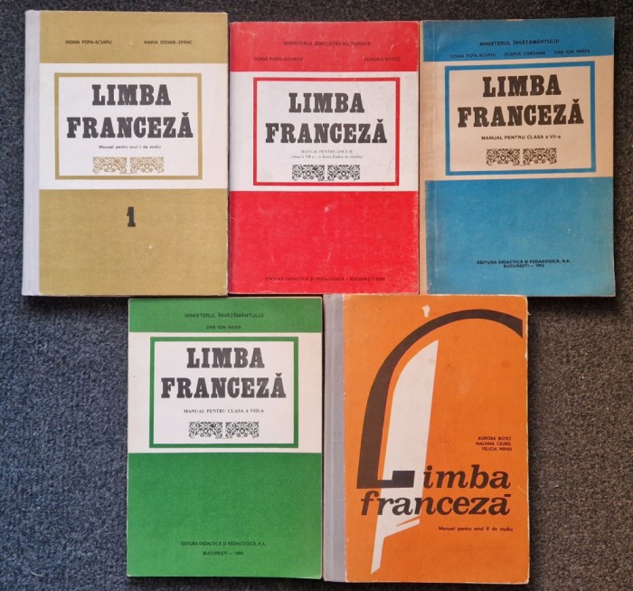 LIMBA FRANCEZA MANUAL PENTRU ANUL I, II, III, IV SI V STUDIU Popa-Scurtu, Nasta