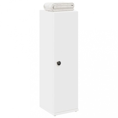 vidaXL Dulap de baie cu suport role, alb, 20,5x22x72 cm foto