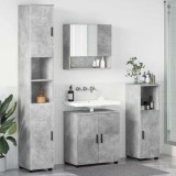 Cumpara ieftin Set de mobilier pentru baie 4 buc. Gri din beton