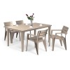 Set mobilier de grădină Fujuli 4+1 cappuccino, Curver